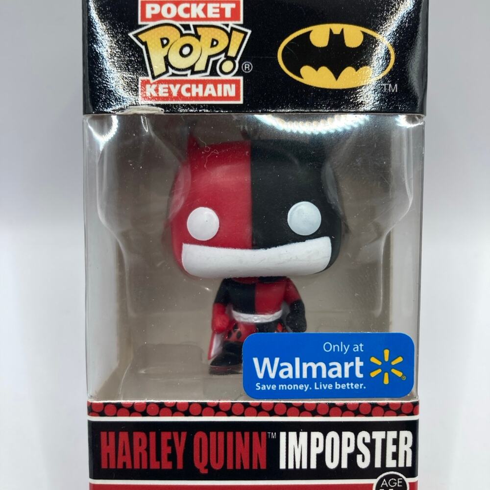 FUNKO POCKET POP! Keyring Harley Quinn Impopster DC Walmart EXCLUSIVE